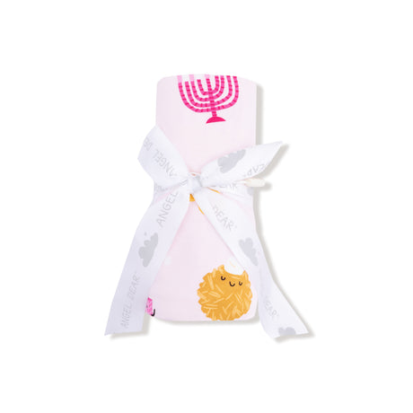 Swaddle Blanket - Hanukkah - Pink - HoneyBug 
