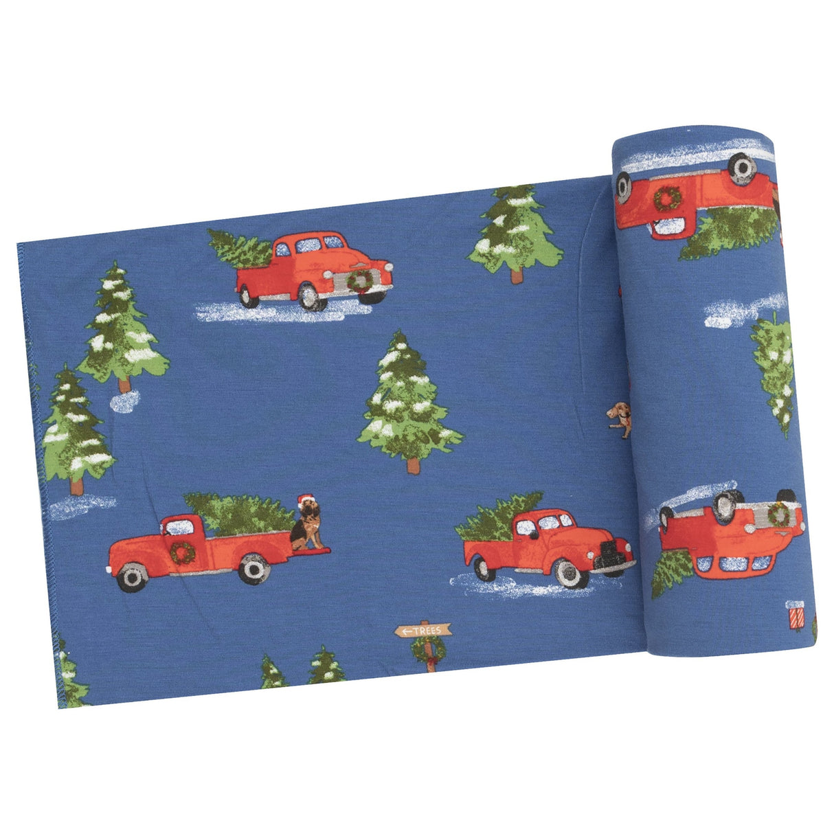 Swaddle Blanket - Vintage Red Truck