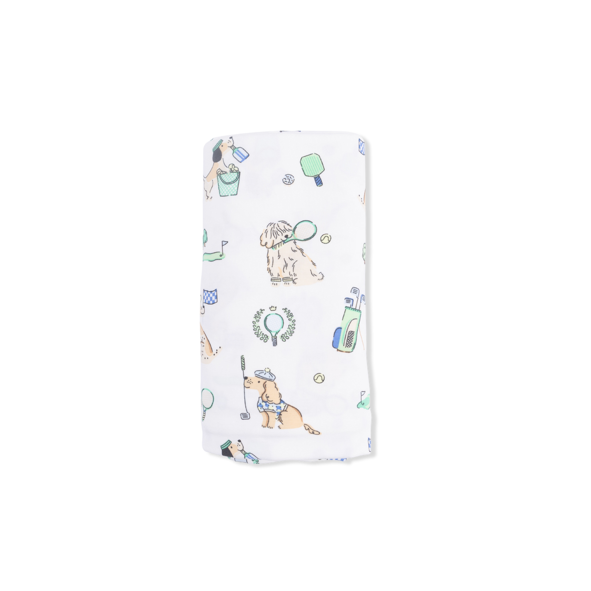 Country Club Dogs Neutral - Swaddle Blanket