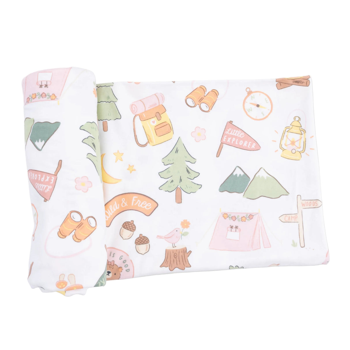 Camping Pink - Swaddle Blanket