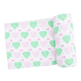 Heart Argyle - Swaddle Blanket