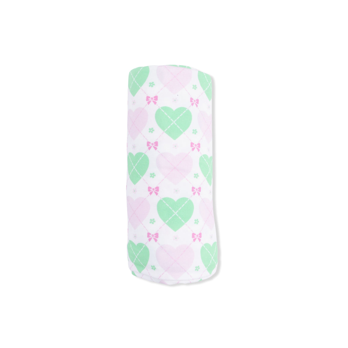 Heart Argyle - Swaddle Blanket