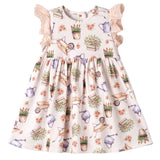 Petal Patch Baby Girl Dress – Bamboo & Eyelet Garden Dress
