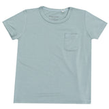 S/S Crew Neck Tee + Pocket - Gray Mist