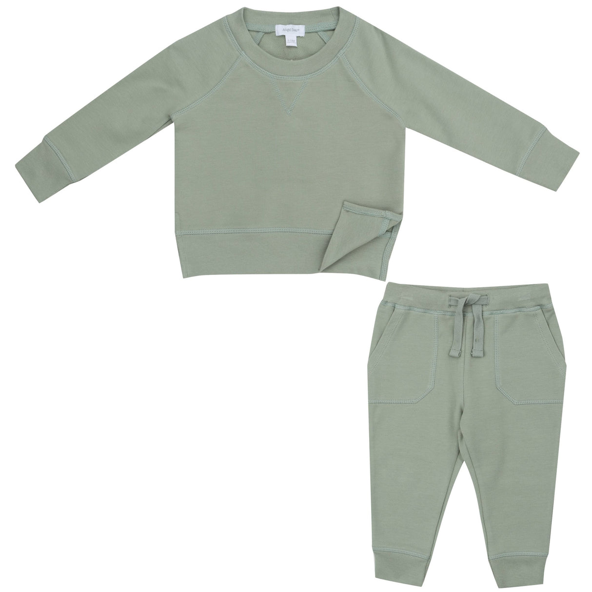 Raglan Sweatshirt And Jogger Set - Desert Sage Solid