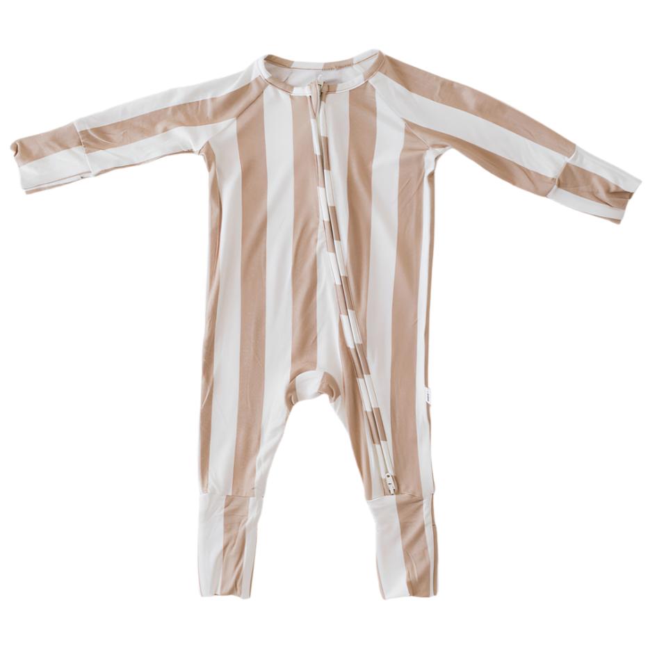 Bamboo Zip Pajamas | Kal Stripe