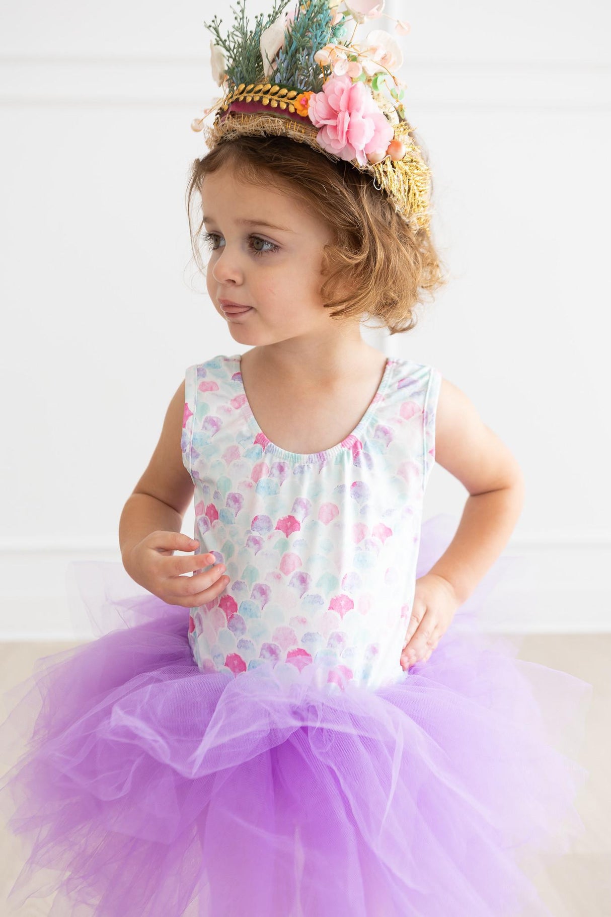 Mermaid Scales Tank Tutu Leotard