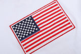 4th of July Royal Blue Gingham American Flag Shirt and Shorts Set