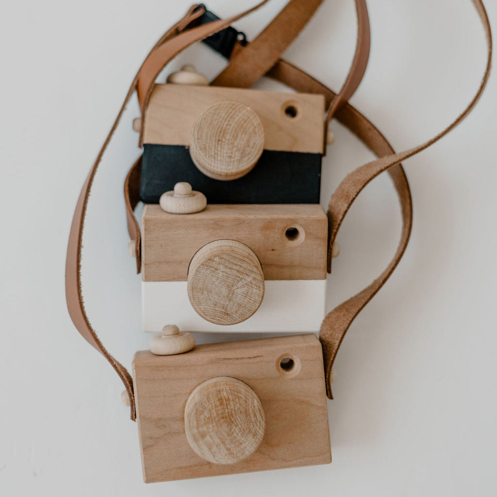 Wood & Leather Play Camera