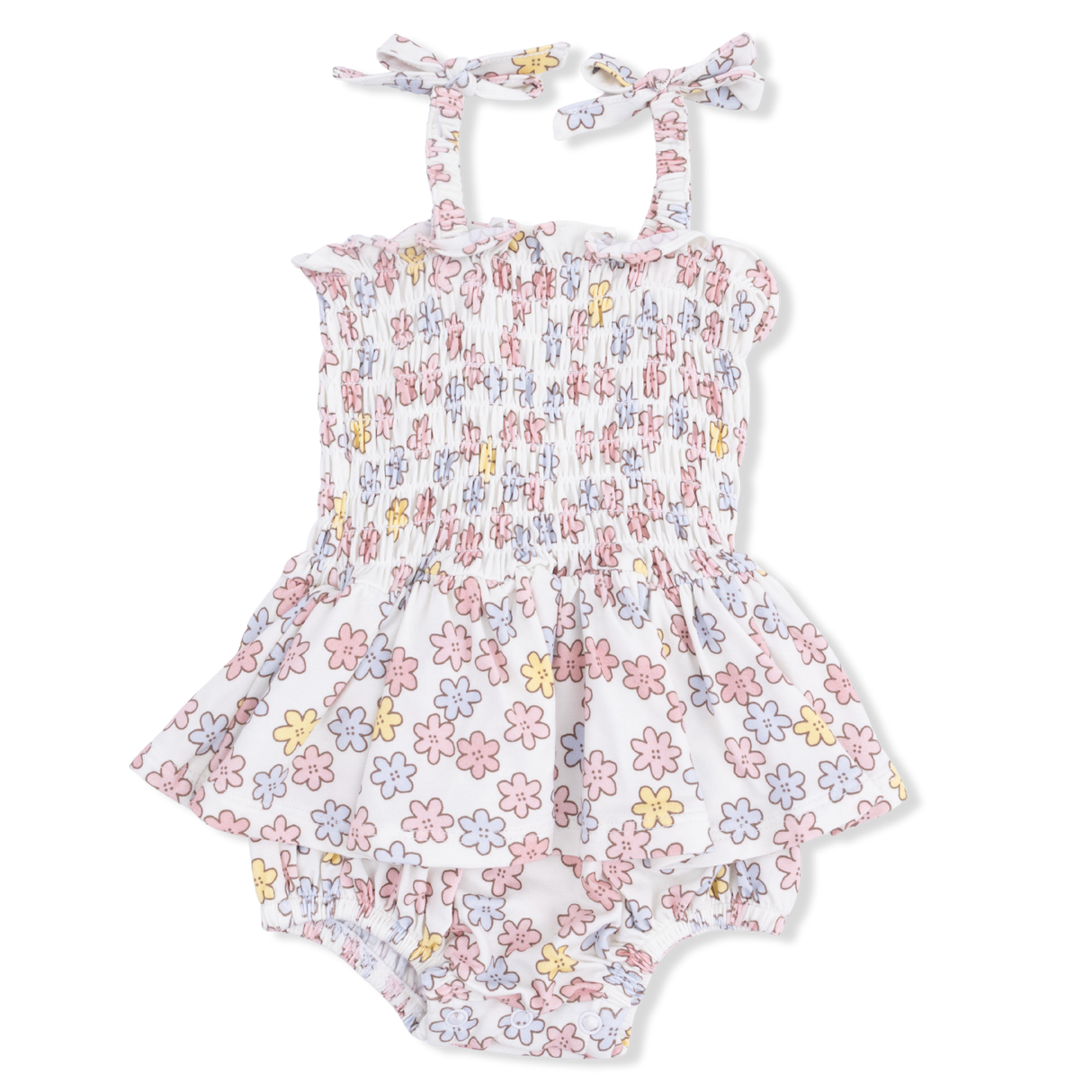 Sarah Floral - Smocked Bubble with Skirt