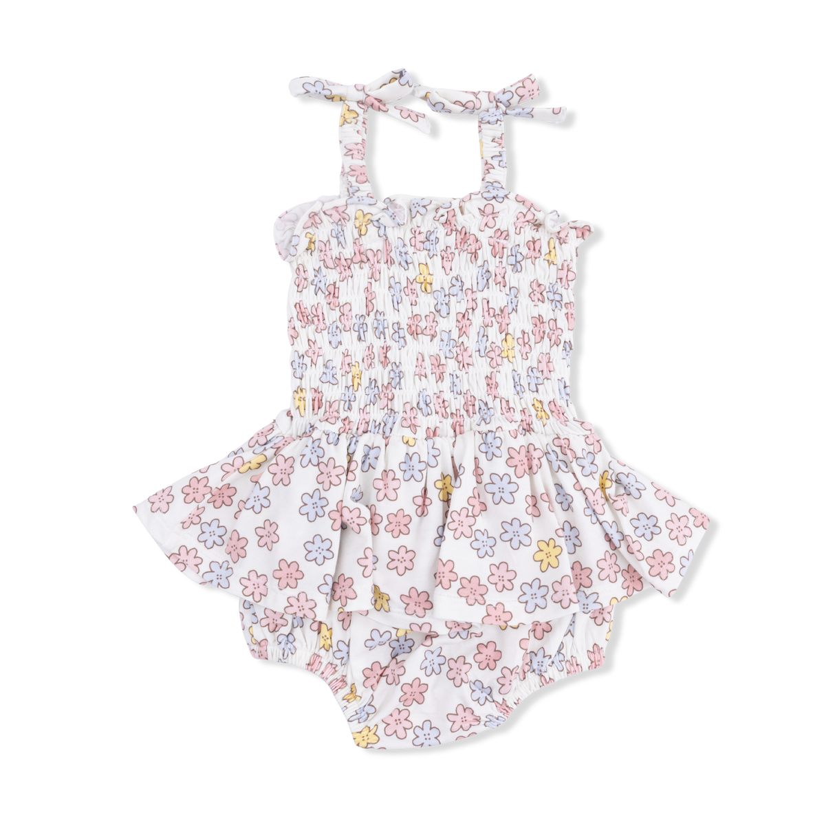 Sarah Floral - Smocked Bubble with Skirt