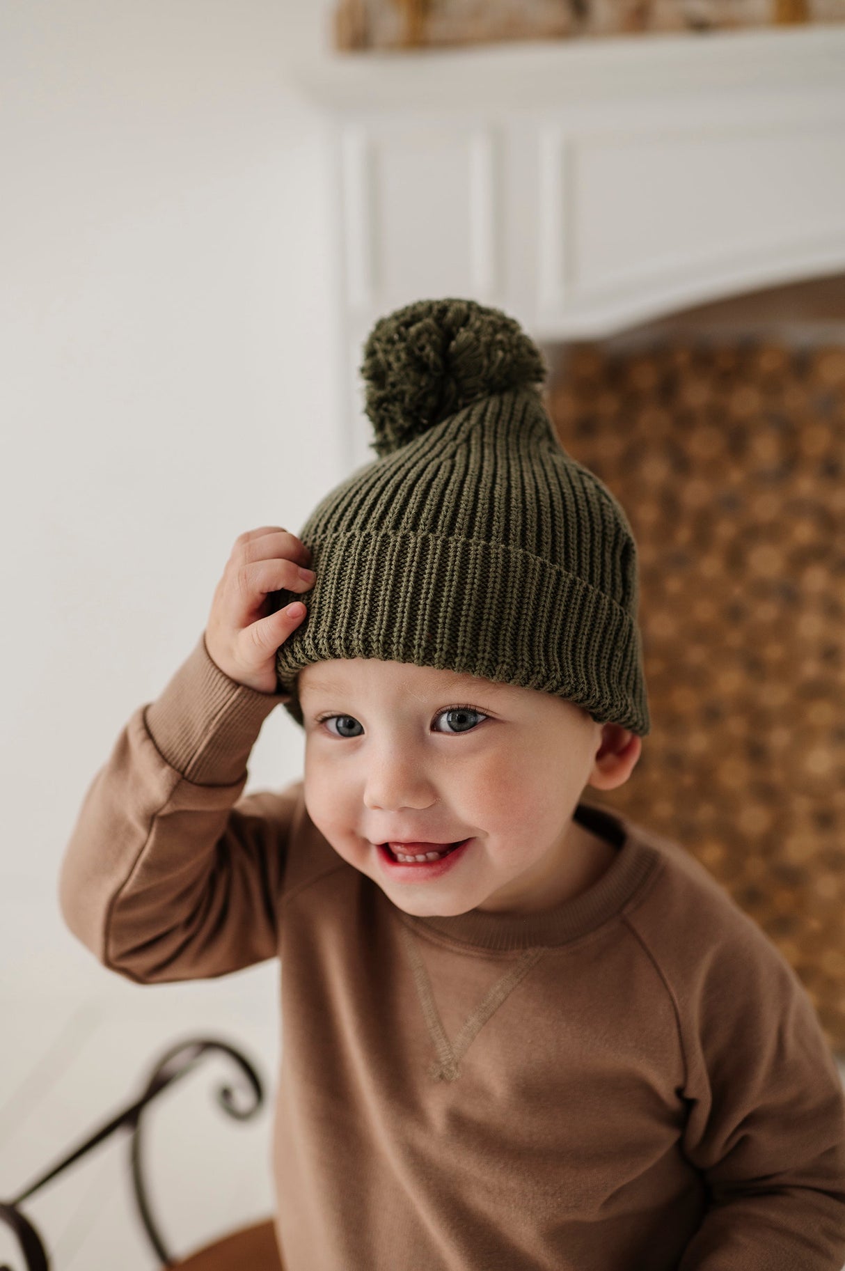 Knit Pom Hat - HoneyBug 