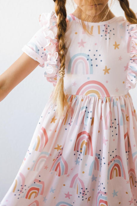 SALE Over the Rainbow S/S Ruffle Twirl Dress