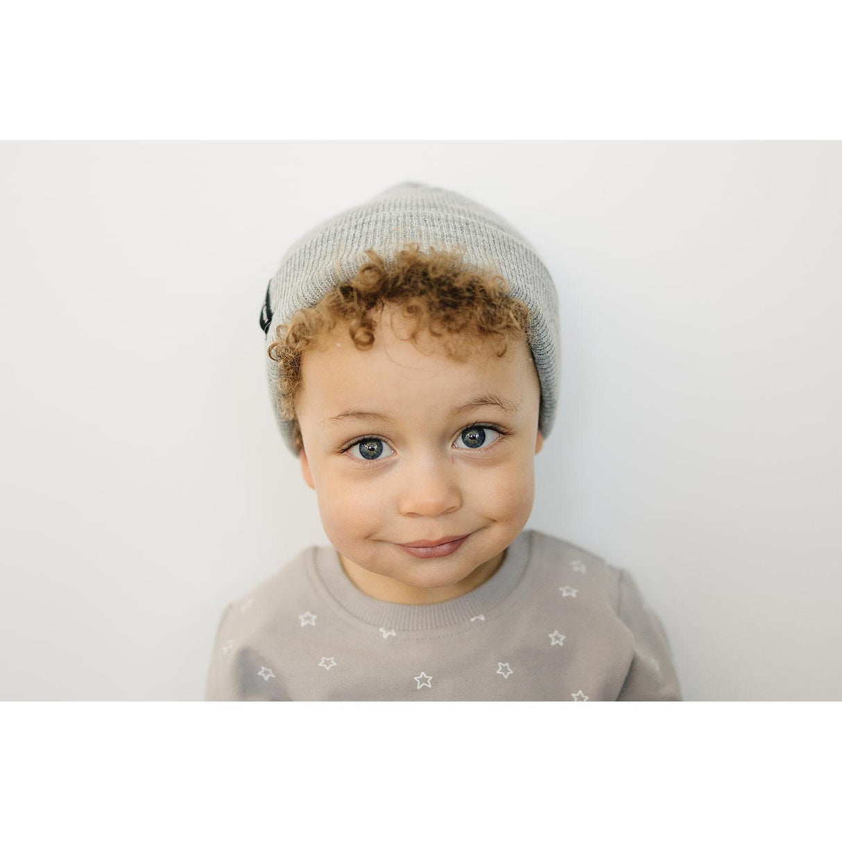 Light Grey Mebie Baby Beanie - HoneyBug 