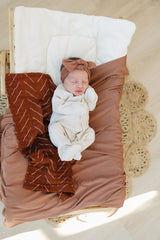 Rust Bamboo Head Wrap - HoneyBug 