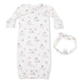 Flower Ducklings - Kimono Gown & Knot Headband