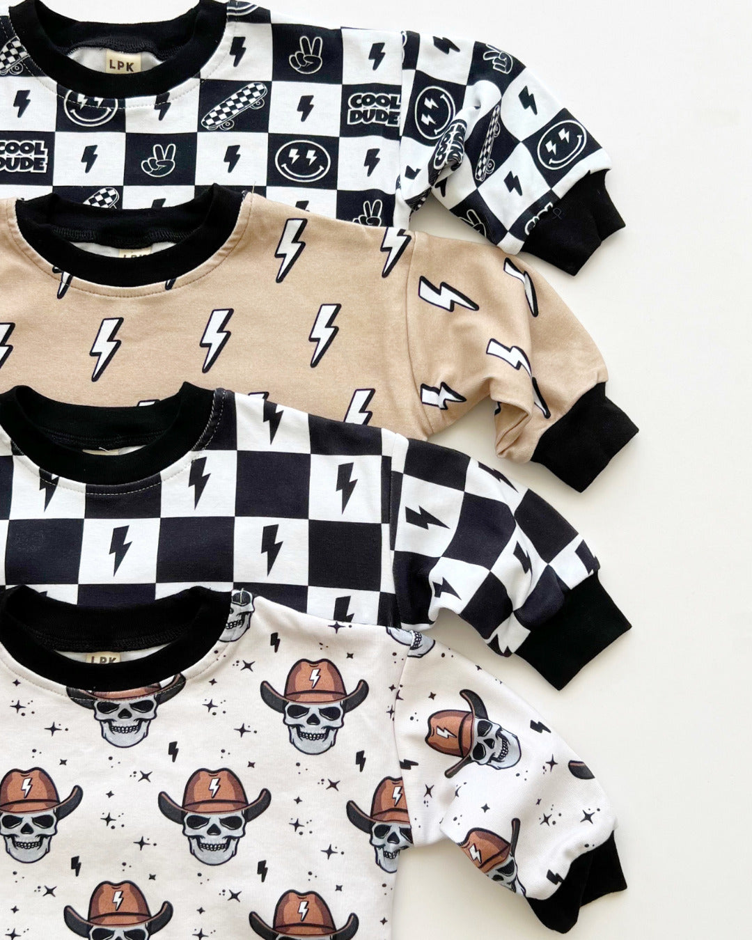 Bubble Romper | Charcoal Bolts - HoneyBug 