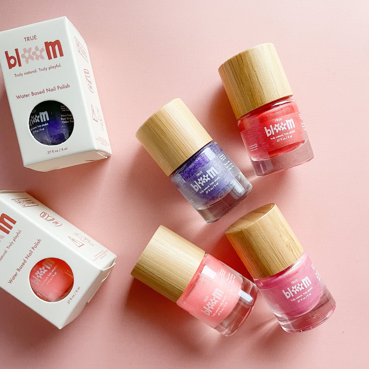 Water Based Nail Polish - Set of 4 - HoneyBug 