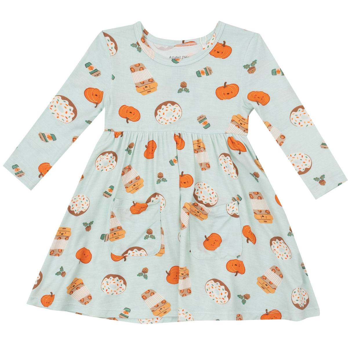 Twirly L/S Dress - Pumpkin Spice Latte