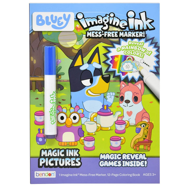 Bluey Imagine Ink Coloring Book - HoneyBug 