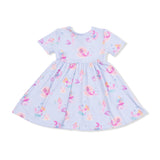 Mermaid Princesses - Twirly Short Sleeve Dress