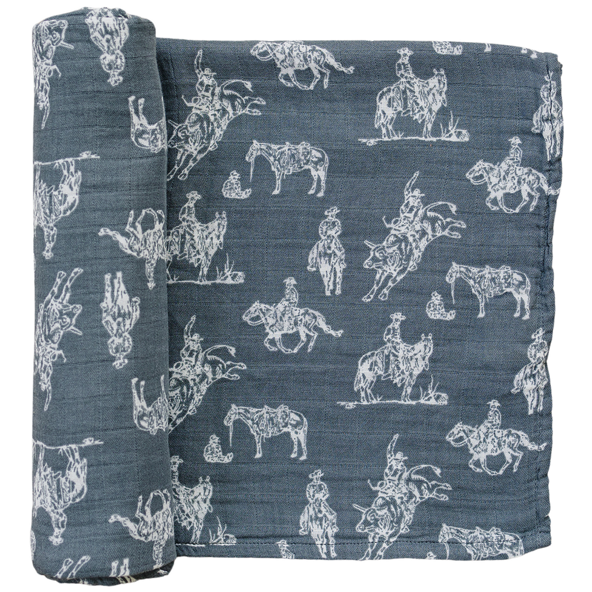 Wild West Muslin Swaddle Blanket - HoneyBug 