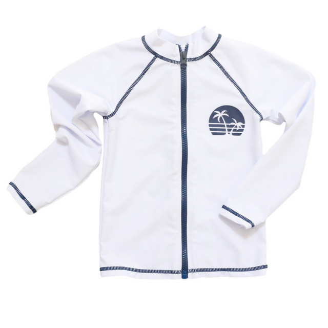 Shorewood Zip Up Rash Guard - HoneyBug 