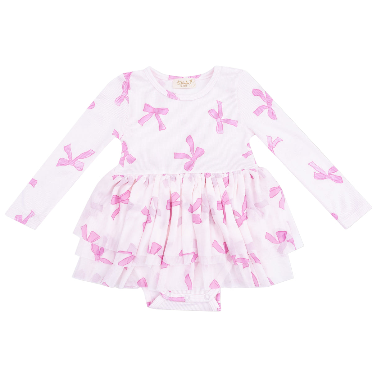 Long Sleeve Tutu Bodysuit - HoneyBug 