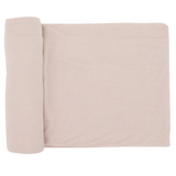 Stretch Knit Swaddle Blanket - Soft Blush