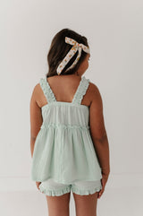 Ruffle Gauze Tank
