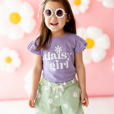 Daisy Girl Puff Sleeve - HoneyBug 