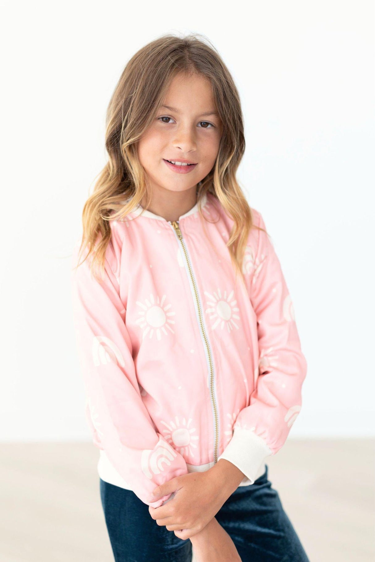 Soft Pink Sun Satin Jacket