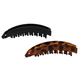 Banana Clip 2pc - Black & Tort