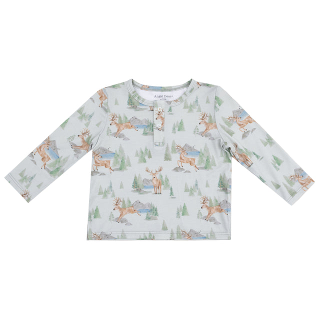 Long Sleeve Henley - HoneyBug 