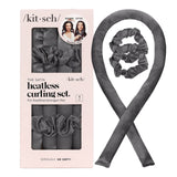 Heatless Hair Curler in Satin - Charcoal