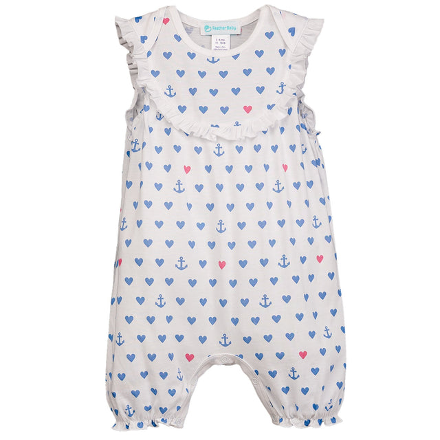 Yoke Romper - Anchored in Love - HoneyBug 