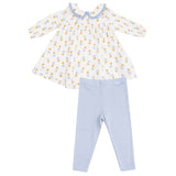 Peter Pan Collar Dress and Leggings - HoneyBug 