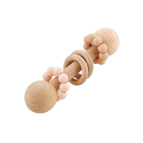 Silicone Rattle - Blush - HoneyBug 