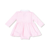 Long Sleeve Polo Bodysuit Dress - HoneyBug 