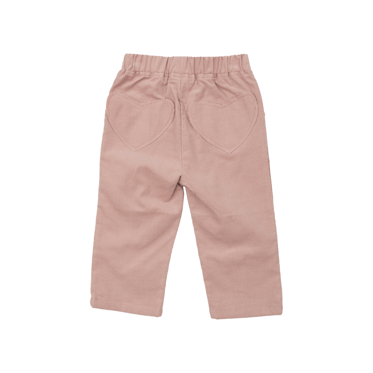 Cord Pant W/ Heart Pocket - Solid Misty Rose