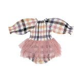 Long Sleeve Bubble Tutus - Harvest Plaid