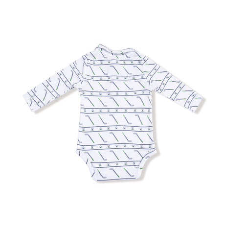 Long Sleeve Polo Bodysuit - HoneyBug 