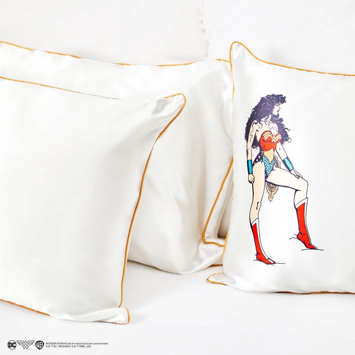 Wonder Woman x Kitsch Satin Pillowcase - Believe In Wonder - HoneyBug 