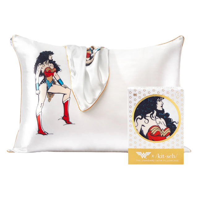 Wonder Woman x Kitsch Satin Pillowcase - Believe In Wonder - HoneyBug 