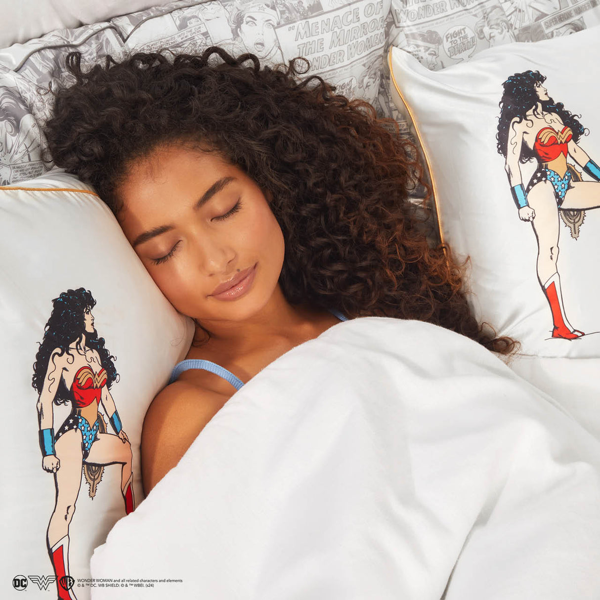 Wonder Woman x Kitsch Satin Pillowcase - Believe In Wonder - HoneyBug 