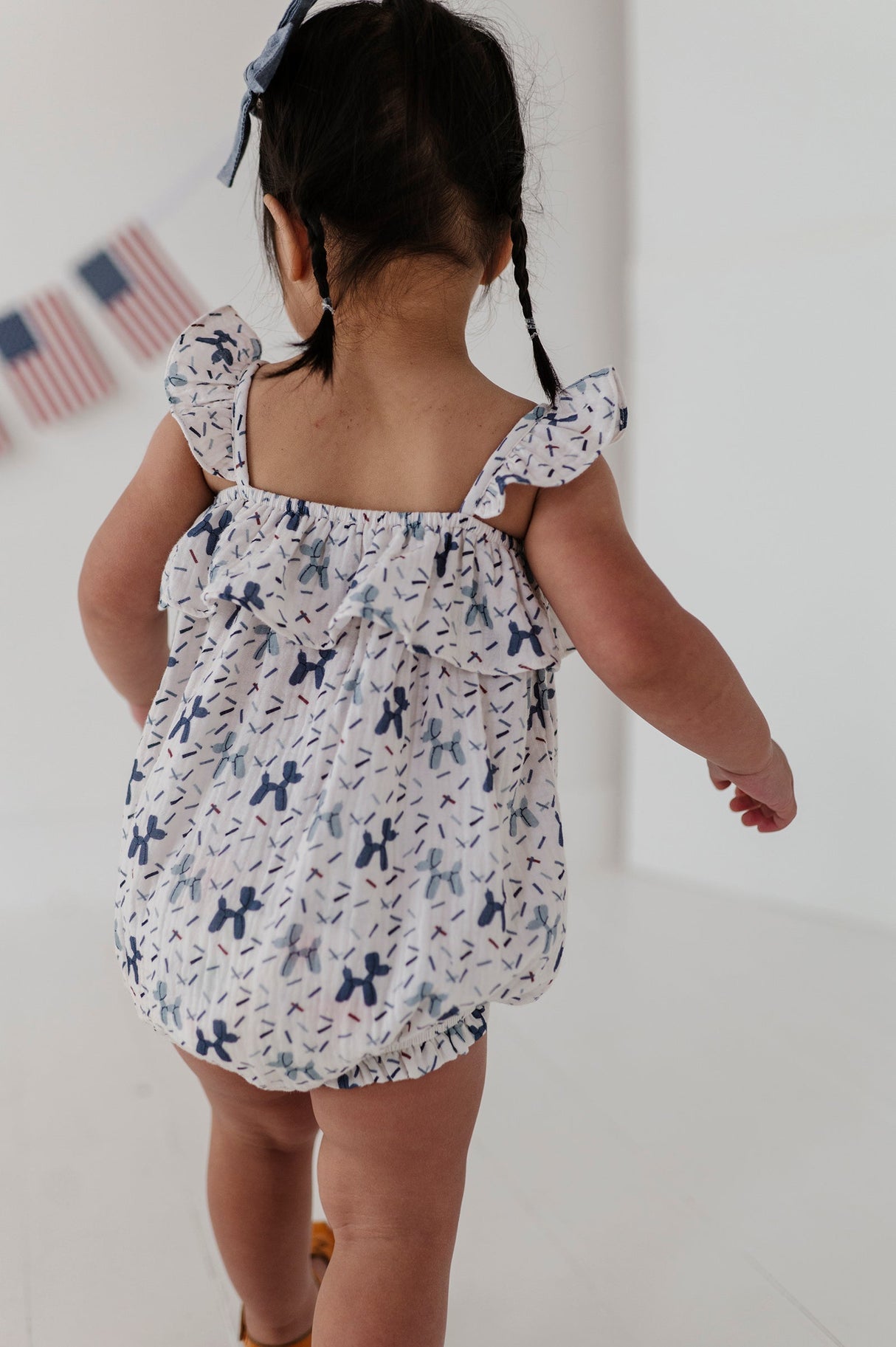 Gauze Bubble Romper - HoneyBug 