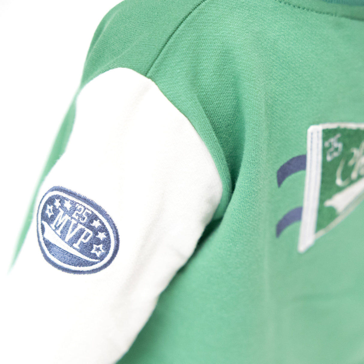 Letterman Jacket - Green - HoneyBug 