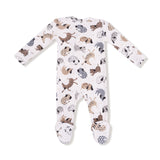 2 Way Zipper Footie - Cozy Pups - HoneyBug 