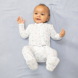 Golf Trellis Blue - 2 Way Zipper Footie