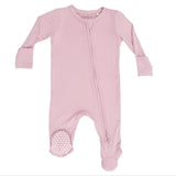 Solid Peachskin - 2 Way Zipper Footie